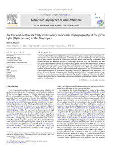Molecular Phylogenetics and Evolution[removed]–184  Contents lists available at ScienceDirect