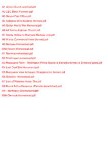 I41 Union Church and Hall.pdf I42 CBC Bank (Former).pdf I43 Geurie Post Office.pdf I44 Cobbora Shire Building (former).pdf I45 Gollan Hall & War Memorial.pdf I46 All Saints Anglican Church.pdf