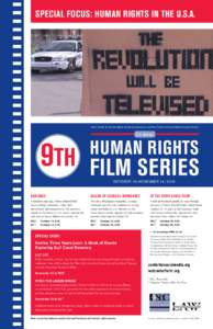 Special focus: Human rights in the u.s.a.  WCL Center for Human Rights and Humanitarian Law and the Center for Social Media Proudly Present 9th