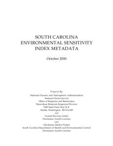 Metadata for South Carolina Environmental Sensitivity Index (ESI)