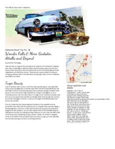 The Oﬃcial Travel Site of Alabama  Alabama Road Trip No. 38 Wonder Fa s & M e: Gadsden, Atta a and Beyond