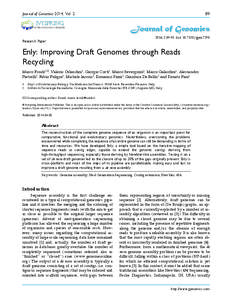 Journal of Genomics 2014, Vol. 2  Ivyspring