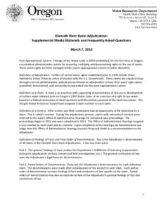 Microsoft Word[removed]Klamath Adjudication FAQs.doc