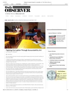 [removed]E­EDITION Fighting Corruption through Accountability Art | The Liberian Observer LOGIN