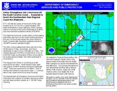 Microsoft Word - Hurricane Arthur Update[removed]at 1130 AM.doc