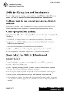 Skills for Education and Employment - Portuguese