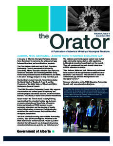 the  Orator Volume 1, Issue 4 December 2009