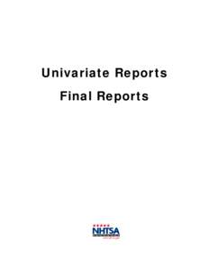 Microsoft Word - Univariate Final Reports[removed]doc