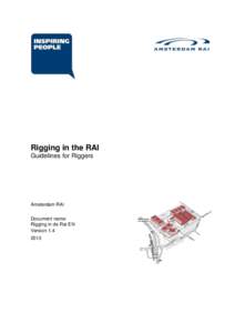 Rigging in the RAI Guidelines for Riggers Amsterdam RAI Document name: Rigging in de Rai EN