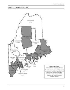 COUNTY CRIME ANALYSIS  COUNTY CRIME ANALYSIS AROOSTOOK –8.7%