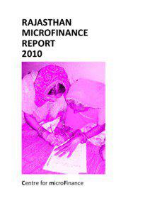 RAJASTHAN MICROFINANCE REPORT