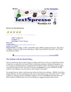 BBEdit / Bare Bones Software / Software / SimpleText / BBEdit Lite