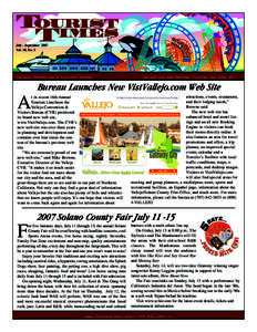 July - September 2007 Vol. 18, No. 3 Vallejo Convention & Visitors Bureau  Attracting and Serving Visitors for over 20