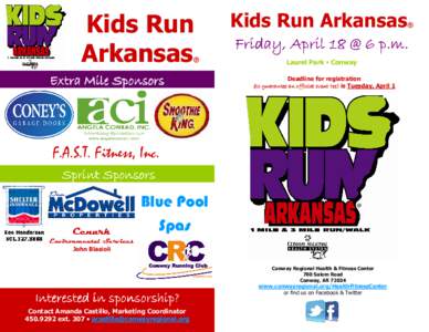 Kids Run Arkansas 2014 Registration Form_Back.pub