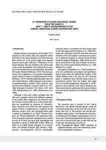 Geol. Paläont. Mitt. Innsbruck, ISSN 0378–6870, Band 26, S. 47–59, 2003  5TH WORKSHOP OF ALPINE GEOLOGICAL STUDIES
