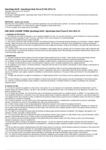 OpenStage[removed]OpenScape Desk Phone IP 55G (HFA) V3 Copyright Unify GmbH & Co. KG[removed]All rights reserved. The program OpenStage[removed]OpenScape Desk Phone IP 55G (HFA) V3 is the property of Unify GmbH & Co. KG an