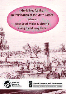 Guidelines for the Determination of the State Border Between New South Wales and Victoria along the Murray River