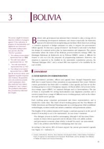 3 The survey sought to measure objective evidence of progress against 13 key indicators of progress on harmonisation and alignment (see Foreword).