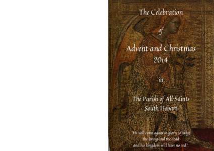 The Celebration of Advent and Christmas 2014 in