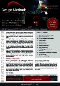 Hosted by  International Seminar on Design Methods in Underground Mining