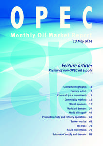 OPEC Monthly Oil Market Report 13 May[removed]Feature article: