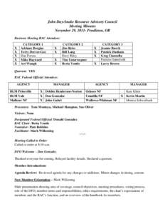 JDS RAC Meeting Minutes Nov 2011