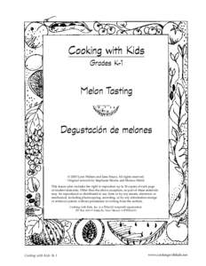 Cooking with Kids Grades K-1 Melon Tasting  Degustación de melones