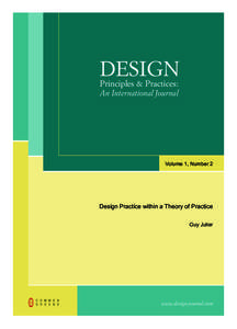 the  DESIGN Principles & Practices: An International Journal