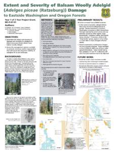 Extent and Severity of Balsam Woolly Adelgid (Adelges piceae (Ratzeburg)) Damage to Eastside Washington and Oregon Forests