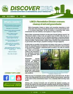 DISCOVER  LOUISIANA DEPARTMENT OF ENVIRONMENTAL QUALITY NEWSLETTER March 2018