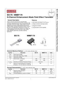 BS170 / MMBF170 N-Channel Enhancement Mode Field Effect Transistor General Description
