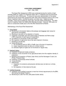 Microsoft Word - Appendix 9 - Kauai Risk Assessment.doc