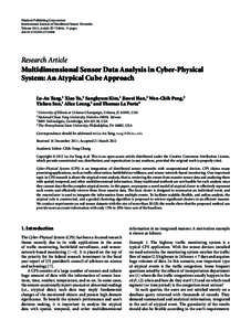 Hindawi Publishing Corporation International Journal of Distributed Sensor Networks Volume 2012, Article ID[removed], 19 pages doi:[removed][removed]Research Article