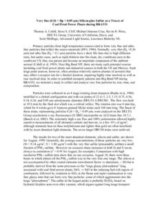 Chemistry / Atmospheric sciences / Aerosol / Sulfate / Sulfur / Deposition / Nanoparticle / Air pollution / Volcanic ash / Particulates / Aerosol science / Matter