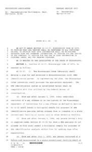 MISSISSIPPI LEGISLATURE  REGULAR SESSION 2003 By: Representatives Whittington, Mayo, Martinson, Brown