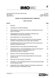 E SUB-COMMITTEE ON FIRE PROTECTION 55th session Agenda item 23  FP 55/23