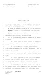 MISSISSIPPI LEGISLATURE  REGULAR SESSION 2005 By: