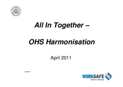 Microsoft PowerPoint - OHS Harmonisation (WA Public Sector).ppt