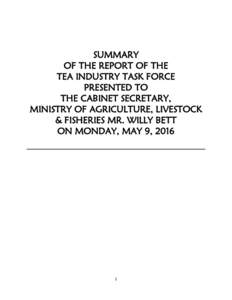 Agriculture in Kenya / Tea production in Kenya / Tea / Kenya Tea Development Agency