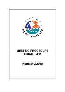 Microsoft Word - Meeting Procedure Local Law[removed]active version.doc