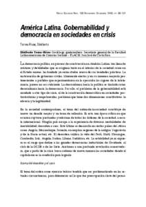 NUEVA SOCIEDAD[removed]Número 42  Mayo - Junio  p70-86