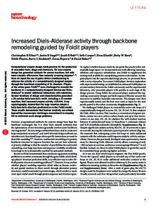 letters  Increased Diels-Alderase activity through backbone remodeling guided by Foldit players  © 2012 Nature America, Inc. All rights reserved.