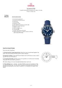 Measurement / Valve / Watch / Decompression / Time / Diving watch / Omega Seamaster / Diving equipment / Helium release valve / Water