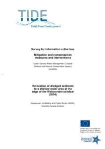 Survey for information collection: Mitigation and compensation measures and interventions Lower Saxony Water Management, Coastal Defence and Nature Conservation Agency (NLWKN)