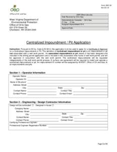 Microsoft Word - IMP-1B. Centralized Impoundment. Application.E&S Roads