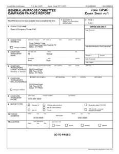 Texas Ethics Commission  P.O. Box[removed]Austin, Texas[removed]