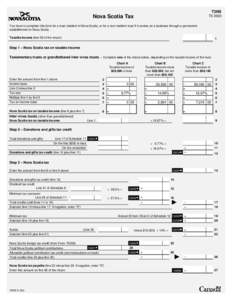 T3NS  Nova Scotia Tax T3 2003