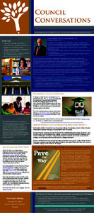 Council Conversations WASHINGTON STUDENT ACHIEVEMENT COUNCIL NEWSLETTER August 2014