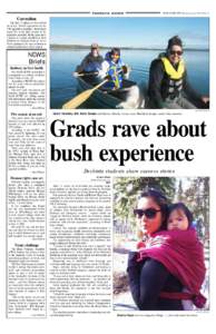 feature news  NEWS/NORTH NWT, Monday, October 29, [removed]Correction The Oct. 5 edition of News/North