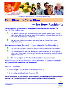 Fair PharmaCare Plan for New Residents